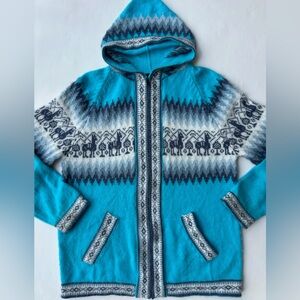 Blue Patterned Men's Sweater